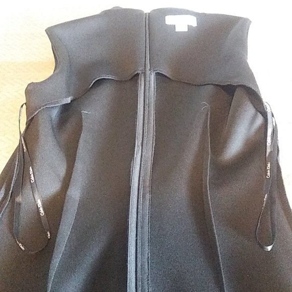 Calvin Klein Women's Scuba Sheath Sleeveless Dress - Color Black - Size 4 - Picture 15 of 16